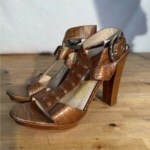 Joan and David Leather Gladiator Heels size 6.5